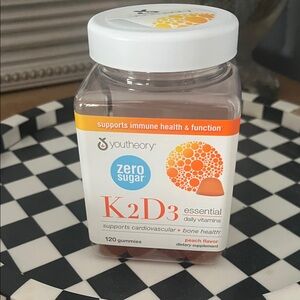 Youtheory K2D3 Essential Daily Vitamins - Peach Flavored